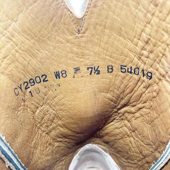 Lucchese Black Rosa Muerte Skull Rose Embroidered Western Cowgirl Boot size 7.5 - Picture 11 of 12